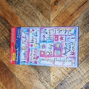 Happy Birthday Stickers sheet sealed Stickety-Doo-Da American Greetings